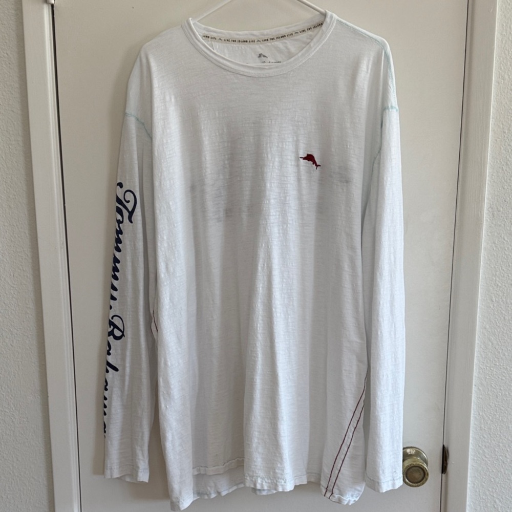 Tommy Bahama white Organic Cotton Long Sleeve Tee